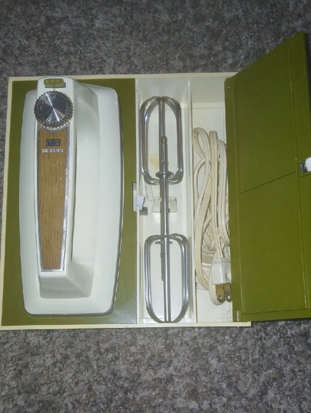 Vintage Sears Solid State Wall Hung Hand Mixer- Tested Works